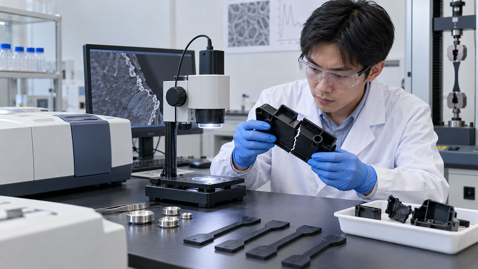 塑料件为什么会开裂？5类原因与FTIR、DSC、力学检测排查顺序